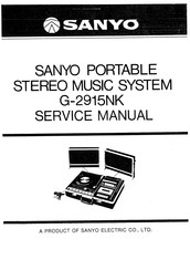 Sanyo G-2915NK Service Manual