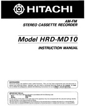 Hitachi HRD-MD10 Instruction Manual