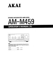Akai AM-M459 Operator's Manual