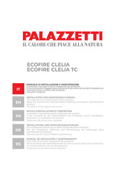 Palazzetti ECOFIRE CLELIA 9 Installation And Maintenance Manual