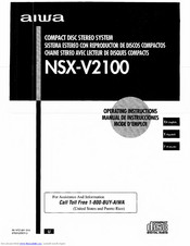 Aiwa NSX-V2100 Operating Instructions Manual