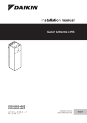 Daikin Altherma 3 WS EWSAX06UD Series Installation Manual
