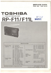 Toshiba RP-F11 Manual