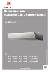 Pakole ACR 1000C Operation And Maintenance Documentation