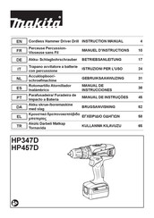 Makita HP457DWX10 Instruction Manual