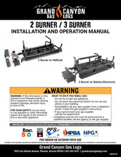 Grand Canyon 3BRN-30-LP-MVKEI-GCRK Installation And Operation Manual
