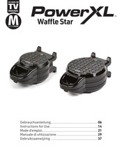 PowerXL Waffle Star Instructions For Use Manual