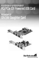 StarTech.com PCI312PUSB/LP Quick Start Manual