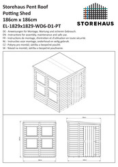 STOREHAUS EL-1829x1829-WD6-D1-PT Instructions For Assembly, Maintenance And Safe Use