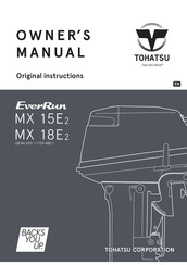 TOHATSU EverRun MX 15E2 Owner's Manual