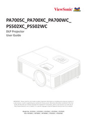 ViewSonic PA700WC User Manual