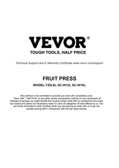 VEVOR YZQ-6L Manual