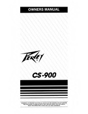 Peavey CS-900 Owner's Manual