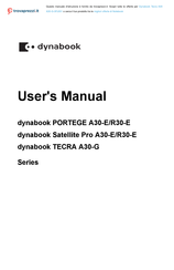 dynabook Portege A30-E User Manual