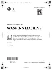 LG V2-B10X3WE Owner's Manual