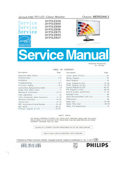 Philips 241P3LEB/96 Service Manual