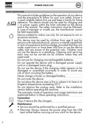 GYS POWER PACK 520 Translation Of The Original Instructions