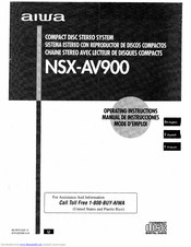 Aiwa NSX-AV900 Operating Instructions Manual