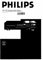 Philips CD 750 Manual