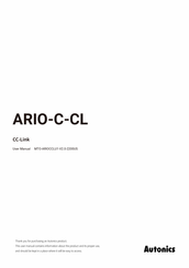 Autonics ARIO-C-CL User Manual