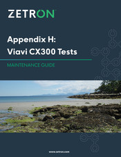 ZETRON Viavi CX300 Maintenance Manual