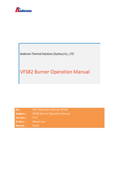 Anderson VFS82 Operation Manual