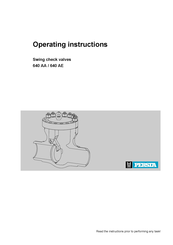 PERSTA 640 AE Operating Instructions Manual