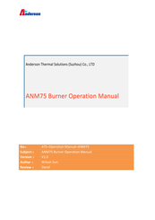 Anderson ANM75 Operation Manual