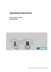 PERSTA 990 SF Operating Instructions Manual