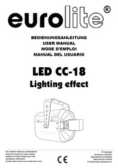 EuroLite LED CC-18 Lighting effect User Manual
