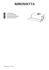 Roroshetta CRYSTALL F-1140 User Manual