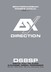 ESX D68SP Owner's Manual