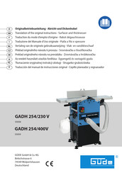 GÜDE GADH 254/400V Translation Of The Original Instructions
