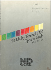 Norsk Data 110140 Operator's Manual