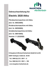 Hauptner Herberholz Electric 2020 Instruction Manual