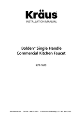 Kraus Bolden KPF-1610 Manual