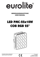 EuroLite LED PMC-25x10W COB RGB 25 User Manual