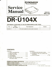 Pioneer DR-U104X Service Manual