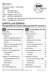 EMH metering EM4TII Instructions For Use Manual
