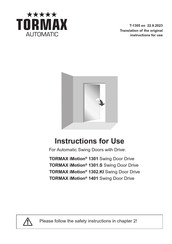Tormax iMotion 1301 Manual
