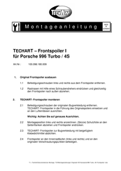 Techart 100.096.180.009 Mounting Instructions