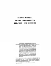 Commodore C64 Service Manual