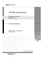 THOMSON Grass Valley TRITON TTN-BTS-0808/140 Installation Manual