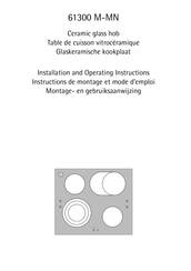 Electrolux 61300 M-MN Installation And Operating Instructions Manual