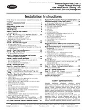Carrier WeatherExpert 48LC 08-12 Installation Instructions Manual