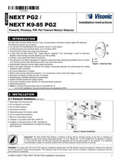 Visonic NEXT K9-85 PG2 Installation Instructions Manual