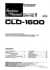 Pioneer CLD-1600 Service Manual