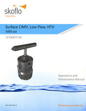 SkoFlo Industries SF5000HTVB Operation And Maintenance Manual