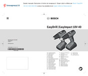Bosch EasyDrill 18V-40 Original Instructions Manual