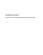 Cuisinart CGWM-094 Manual